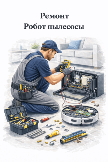 Ремонт пылесосов, роботов пылесосов